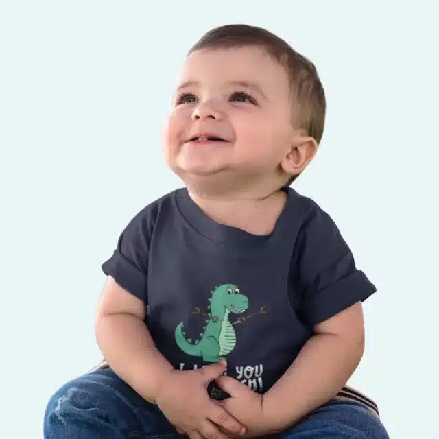 I Love You This Much Dinosaur Baby T Shirt
