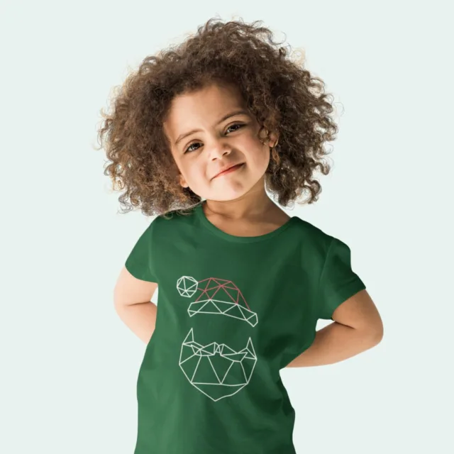 Geometric Christmas Toddler Jersey Short Sleeve T Shirt