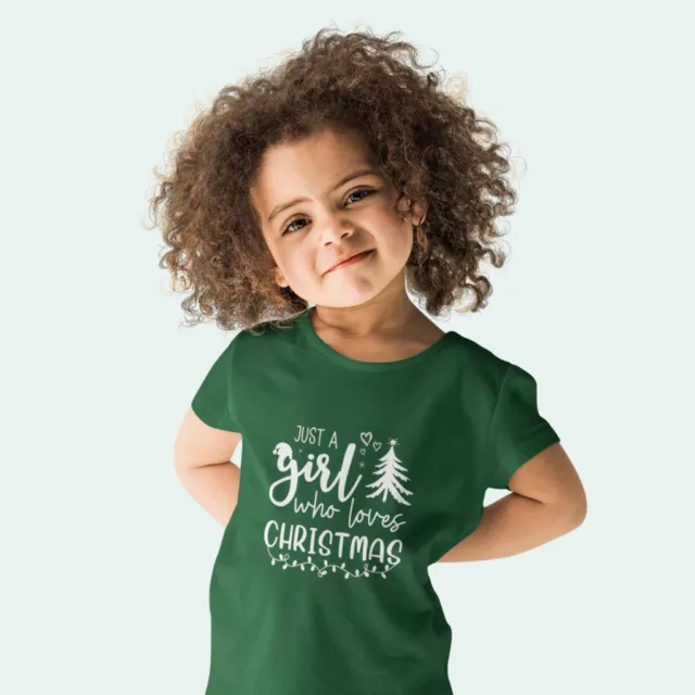 Girl Who Loves Christmas Toddler Girls’ Jersey Short Sleeve T Shirt